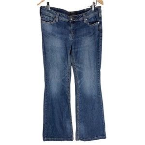 Silver Jeans Pica Womens Denim Jeans Size 32x32 Flared 5-Pocket Blue Denim